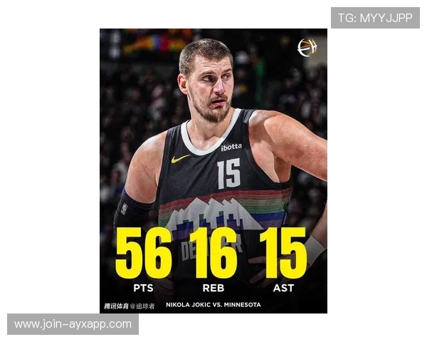 约基奇背身策应连续喂饼，掘金外线火力跟着爆发